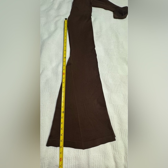 Women’s solid ribbon long sleeve jumpsuit - Picture 3 of 6